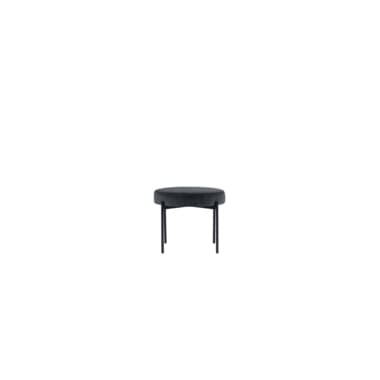 Paperflow Hocker GAIA rund Samt sw/an
