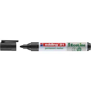 edding Permanentmarker 21 EcoLine 1,5-3mm Rundspitze sw