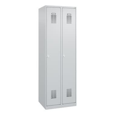 C+P Garderobenschrank Basis PLUS 2Abt 1850x600x500mm lgr