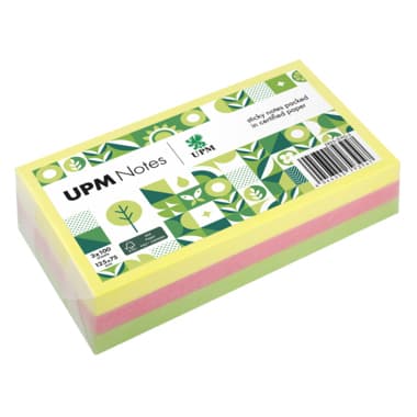 UPM Notes Haftnotiz Brillant 125x75mm 100Bl. sort. 3St.
