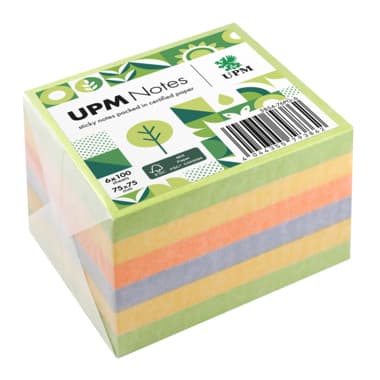 UPM Notes Haftnotiz Spring 75x75mm 100Bl. sort. 6St.