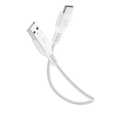 cellularline Kabel USB-A/USB- C 0,6m ws