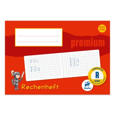 Staufen Rechenheft Premium LinR A5quer 16Bl 90g kar