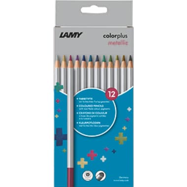 Lamy Buntstift colorplus metallic sort. 12St.