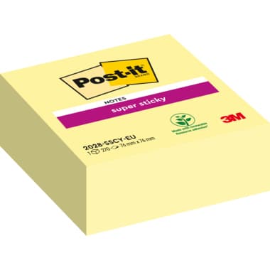 Post-it Haftnotiz Super Sticky Würfel 76x76mm ge