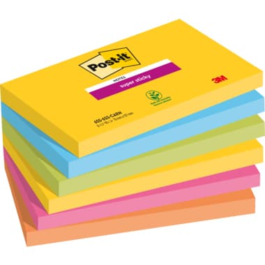 Post-it Haftnotiz Super Sticky 127x76mm 6St.