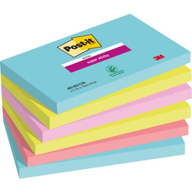 Post-it Haftnotiz Super Sticky Notes 127x76mm 6St