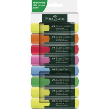 Faber-Castell Textmarker TEXTLINER 48 sort 8St