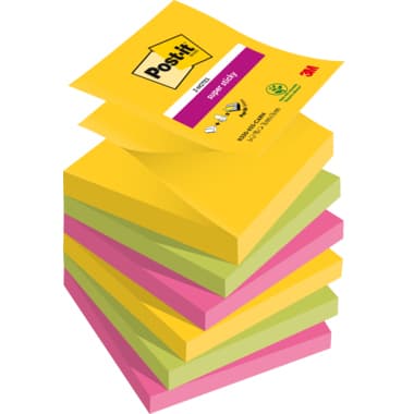 Post-it Haftnotiz Super Sticky Z-Notes 76x76mm sort