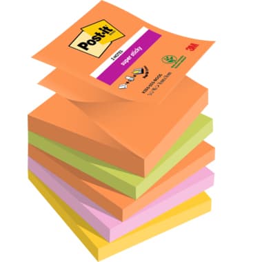 Post-it Haftnotiz Super Sticky 76x76mm 5x90Bl