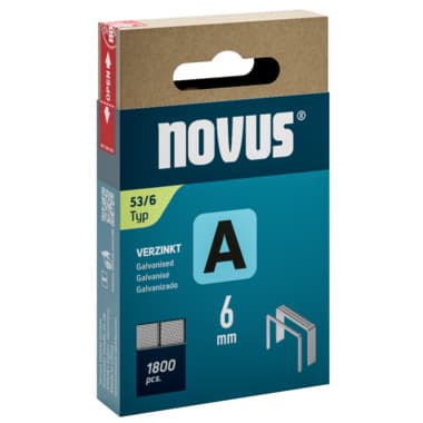 Novus Heftklammer A 53/6 verzinkt 1.800St