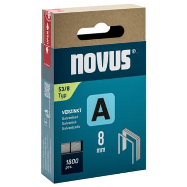 Novus Heftklammer A 53/8 verzinkt 1.800St