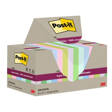 Post-it Haftnotiz Super Sticky sort 12St