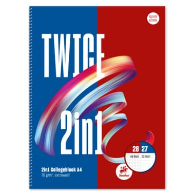 Staufen Collegeblock A4 2x40BL lin+ka URSUS Competenz