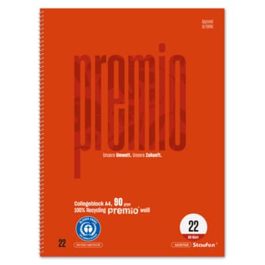 Staufen Collegeblock Premio DIN A4 90g kar. 80Bl