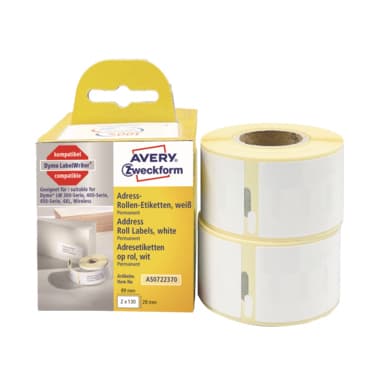 Avery Zweckf. Etikett 89x28mm 130 St./Rl. 2 Rl.