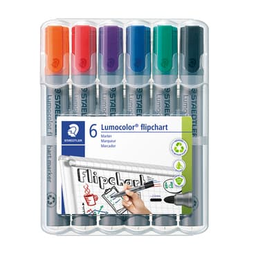 Staedtler Flipchartmarker Lumocolor sort. 6 St.