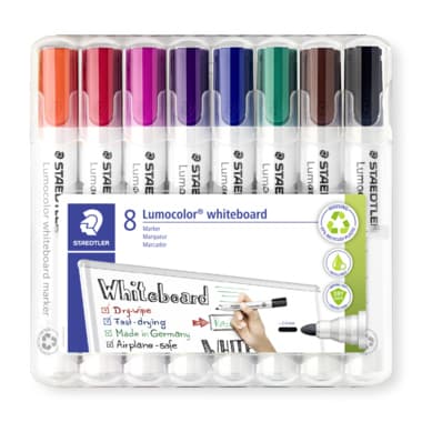Staedtler Whiteboardmarker Lumocolor 2mm sort. 8St.