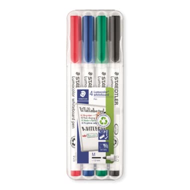 Staedtler Whiteboardmarker Lumocolor 1mm sort. 4St.