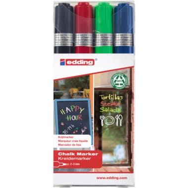 edding Kreidemarker 2-3mm sort 4St.