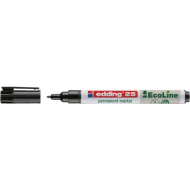 edding Permanentmarker 25 EcoLine 1mm Rundspitze sw