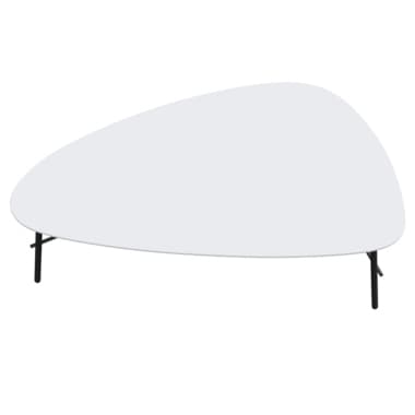 Paperflow Beistelltisch Lazy 50x93cm sw/ws