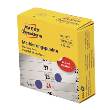 Avery Markierungspunkt 19mm bl 250St