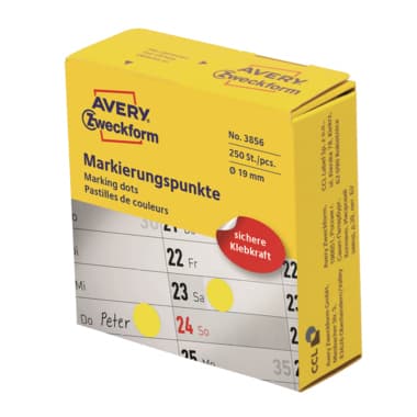 Avery Markierungspunkt 19mm ge 250St