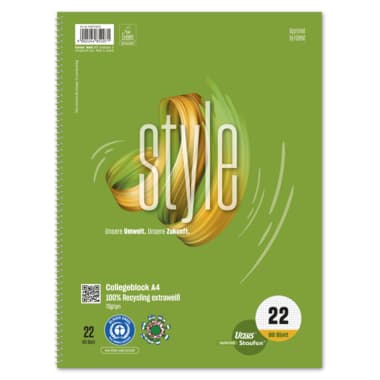 Staufen Collegeblock Style DIN A4 70g kar. ws 80Bl