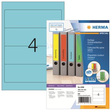 Herma Etikett 192x61mm breit bl 400 St.