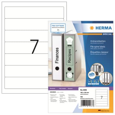 Herma Ordneretikett kurz/schmal sk ws 700 St.