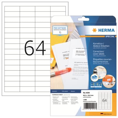 Herma Etikett 48,3x16,9mm A4 ws 1.600 St.
