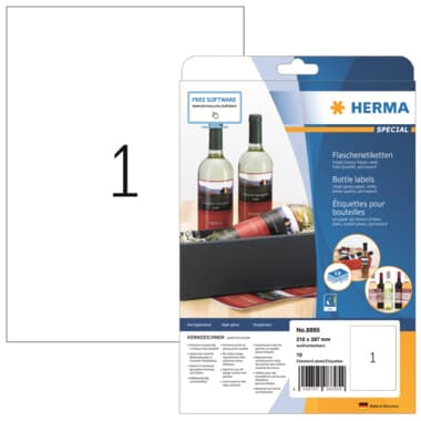 Herma Etikett 210x297mm weiß 10 St./Pack.