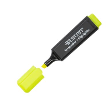 Westcott Textmarker Keilspitze 2-5mm gelb