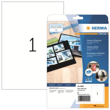 Herma Etikett SPECIAL 210x297mm weiß 25 St./Pack.