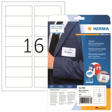 Herma Namensetikett Seide 88,9x33,8 ws 160St