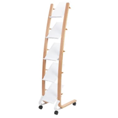 Alba Prospektständer 5Fächer holz/ws