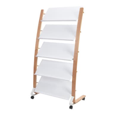 Alba Prospektständer 5x3Fächer holz/stahl