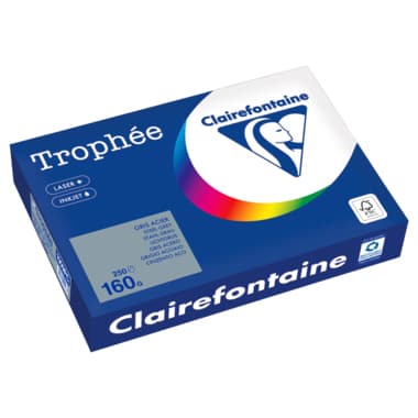 Clairefontaine Kopierpapier A4 160g stahlgrau 250Bl