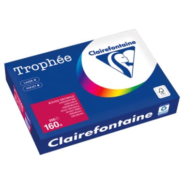 Clairefontaine Kopierpapier A4 160g kirschrot 250Bl