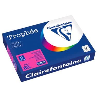 Clairefontaine Kopierpapier A4 80g neonrosa 500Bl