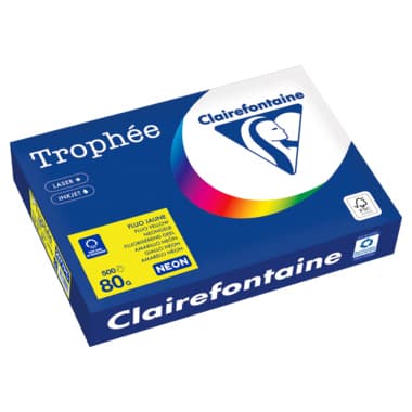 Clairefontaine Kopierpapier A4 80g neongelb 500Bl