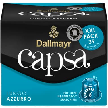 Dallmayr Kaffeekapsel capsa Lungo Azzurro XXL 39St