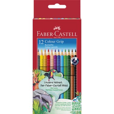 Faber-Castell Farbstift Colour GRIP farbig 12 St.