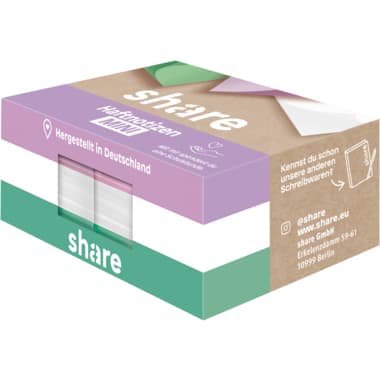 share Haftnotizblock Mini ws/vi/gn 6x100Bl