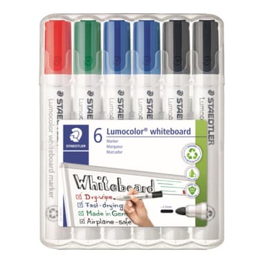 Staedtler Boardmarker Lumocolor sort 6St