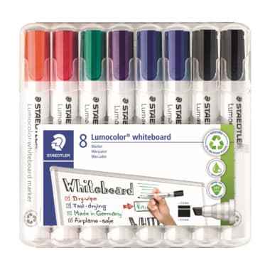 Staedtler Boardmarker Lumocolor sort 8St