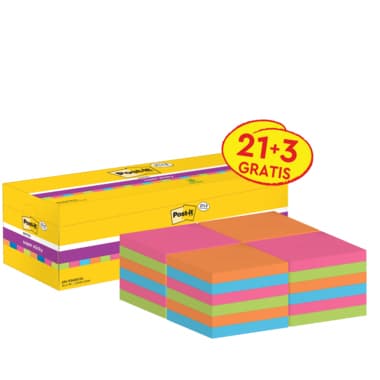 Post-it Haftnotiz Super Sticky 76x76mm sort