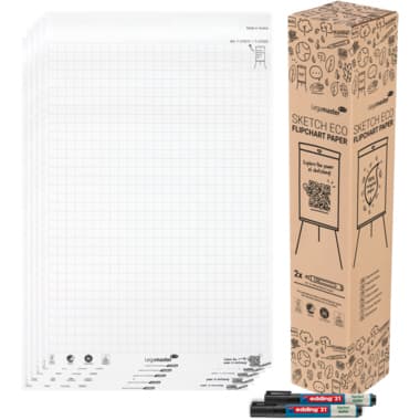 Legamaster Papierblock SKETCH ECO kar 5x20Bl