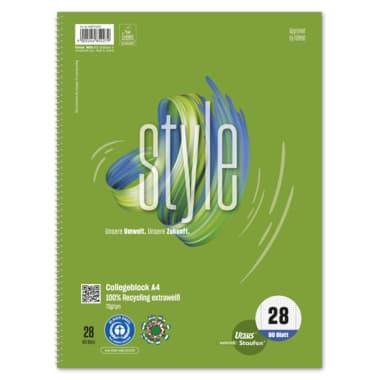 Staufen Collegeblock Style DIN A4 70g kar. 80Bl